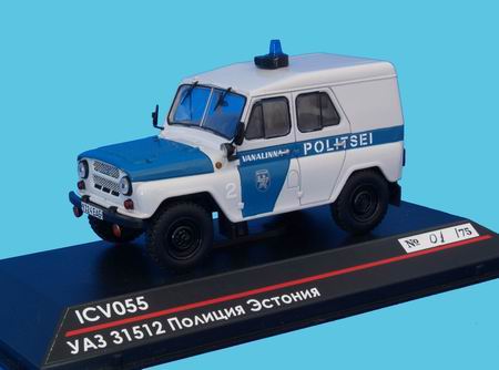 Модель 1:43 УАЗ 31512 Полиция Эстония (Эксклюзивно для VVM.Co.Ltd) / UAZ 31512 Estonian Police (Exclusively for VVM.Co.Ltd)