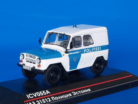 Модель 1:43 УАЗ 31512 Полиция Эстония (второй вариант, серия 5 шт.) / UAZ 31512 Estonian Police (L.E.Of 5)