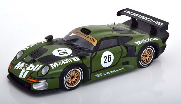 Porsche 911 GT1 No.26, Essais Pre-Qualifying 24h Le Mans 1996 Dalmas/Stuck/Wendlinger W18013008 Модель 1:18