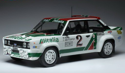 FIAT 131 Abarth №2 «Alitalia» Rallye Monte-Carlo (Walter Rohrl - Christian Geistdoerfer) 18RMC009 Модель 1:18