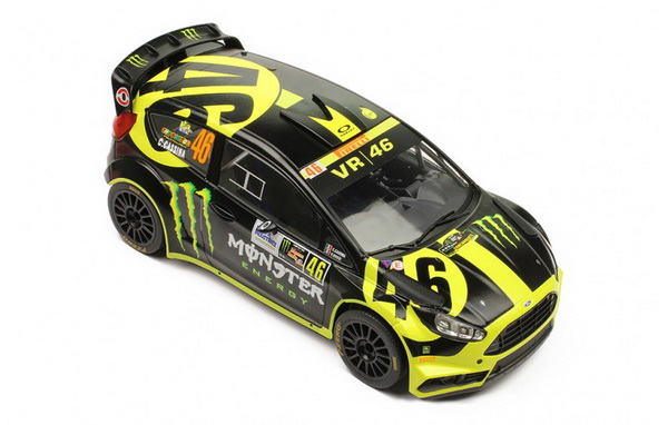 Ford Fiesta RS WRC №46 «Monster» Rally Monza (Valentino Rossi - Carlo Cassina) 18RMC014 Модель 1:18