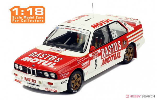 Модель 1:18 BMW M3 (E30) №1 «Bastos Motul» Rally Tour de Corse (Beguin - Lenne)