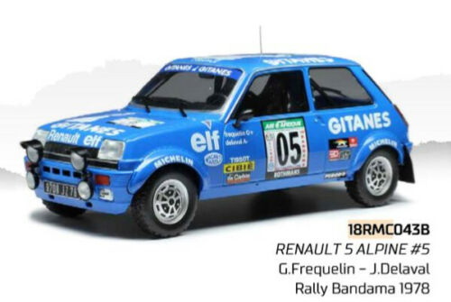renault 5 alpine №5 «gitanes» rally bandama (g.frequelin - j.delaval) 18RMC043B Модель 1:18