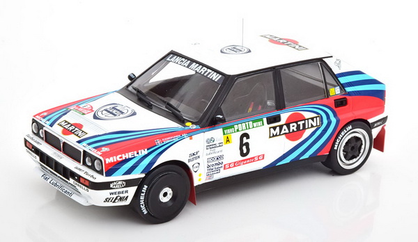 LANCIA Delta Integrale 16V №6 "Martini" 3rd Rally Portugal (Kankkunen - Piironen) 18RMC064C Модель 1:18