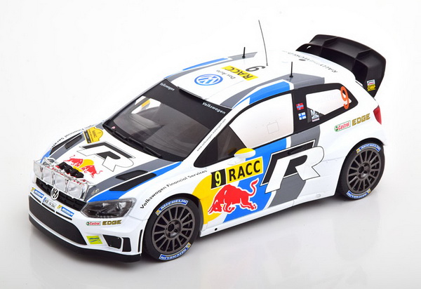 Модель 1:18 Volkswagen Polo R WRC №9 Rally Catalunya (с люстрой) (Mikkelsen - Markkula)