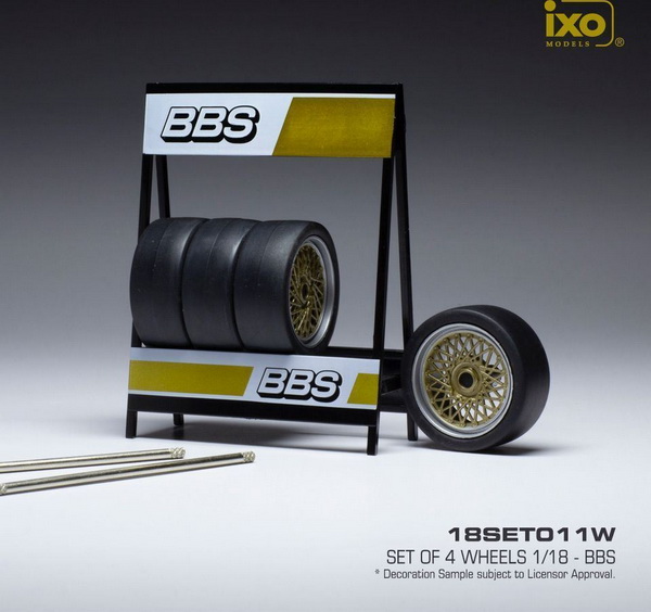 Модель 1:18 Комплект колес 