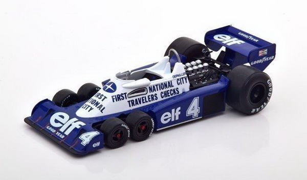 Модель 1:24 Tyrrell Ford P34 6-wheels №4 «Elf» «First National City» GP Belgien (Depailler)