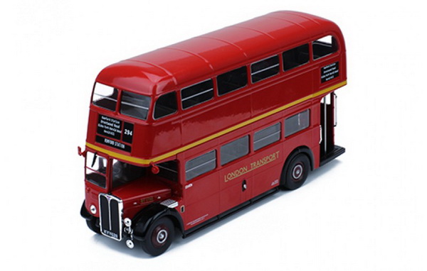 автобус aec regent iii rt london transport 1939 maroon BUS002 Модель 1:43