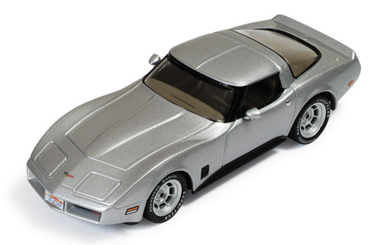 Модель 1:43 Chevrolet Corvette (C3) - silver/black