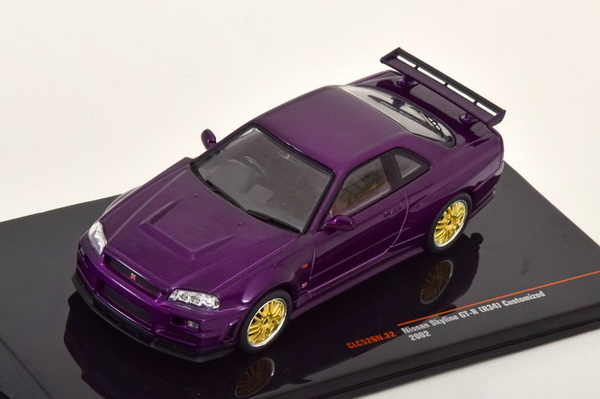 Модель 1:43 Nissan Skyline GT-R (R34) Customized - 2002 - Violett-met.