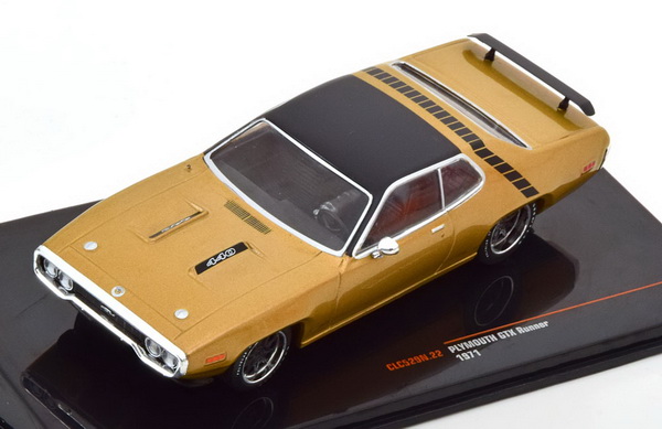 Модель 1:43 Plymouth GTX Runner - 1971 - Gold/Matt Black