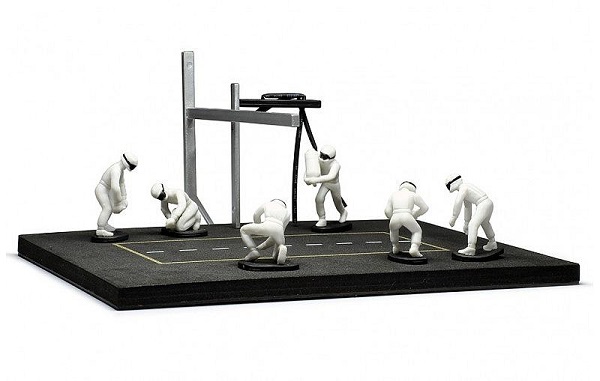 «PitStop» (set 6 figures) - white FIG004SET Модель 1:43