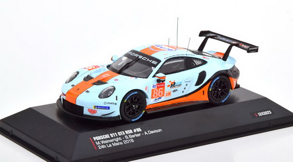Модель 1:43 Porsche 911 (991) GT3 RSR №86 «Gulf» 24h Le Mans (M.Wainwright - B.Barker - Alex Davison)