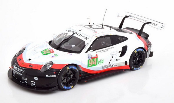Porsche 911 (991) RSR №94 24h Le Mans (Romain Dumas - Bernhard - Müller) LEGT18006 Модель 1:18