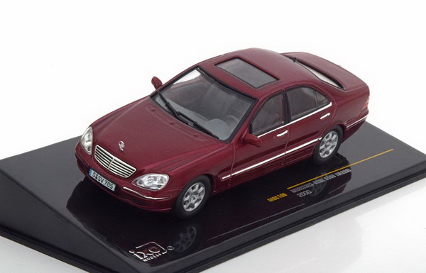 Модель 1:43 Mercedes-Benz S500 (W220) 2000 - Metallic Dark Red