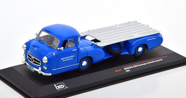 Mercedes-Benz «Blue Wonder» Racing Car Transporter - blue RAC342 Модель 1:43