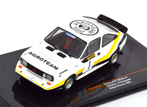 Skoda MTX 160 RS №1 Rally Pribram 1984 (Blahna - Schovanek) RAC416C Модель 1:43