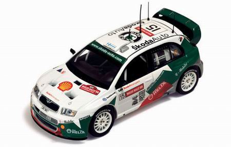 Модель 1:43 Skoda Fabia WRC №15 Great Britain Rally (Toni Gardemaister - Paavo Lukander)