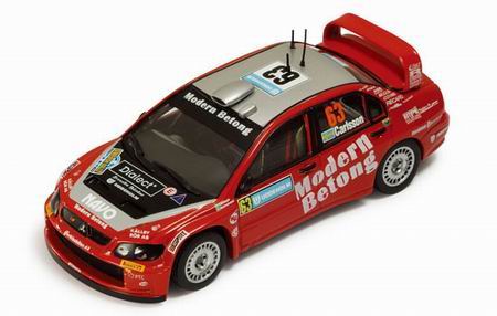 Модель 1:43 Mitsubishi Lancer WRC №63 3rd Rally Sweden (D.Carlsson - B.Holmstrand)