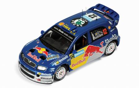 Модель 1:43 Skoda Fabia WRC №12 «Red Bull» Rally Sweden (Mattias Ekstrom - S.Bergman)