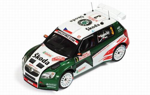 skoda fabia s2000 №3 5th rallye monte-carlo (jan kopecky - peter stary) (с люстрой) RAM422 Модель 1:43