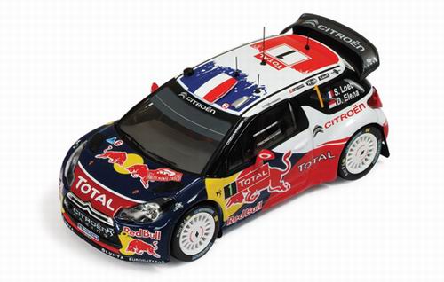 Модель 1:43 Citroen DS3 WRC №1 «Red Bull» Winner Rallye Monte-Carlo (Sebastian Loeb - Daniel Elena)
