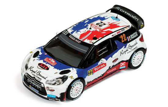 Модель 1:43 Citroen DS3 WRC №22 Rallye Monte-Carlo (B.Bouffier - X.Panseri)