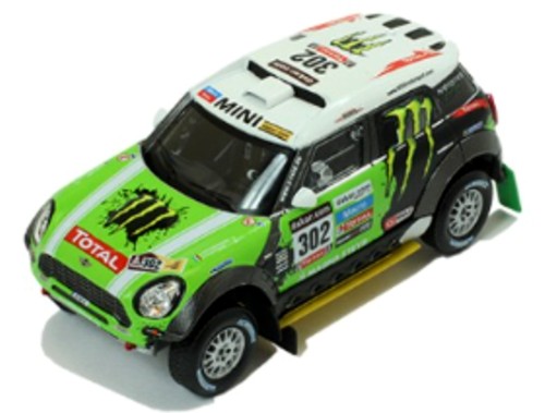 Модель 1:43 Mini ALL 4 Racing №302 Winner Dakar (Stephane Peterhansel - Jean-Paul Cottret)