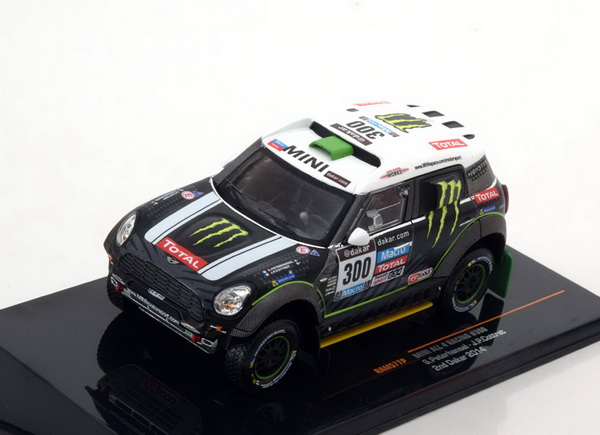 Модель 1:43 Mini ALL 4 Racing №300 Dakar (Stephane Peterhansel - Jean-Paul Cottret)