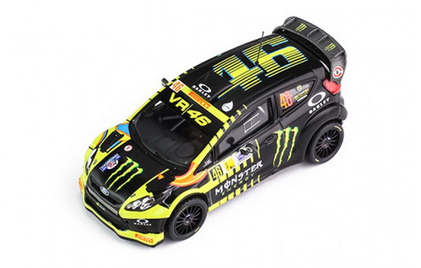 Модель 1:43 Ford Fiesta RS WRC №46 «Monster» Rally Monza (Valentino Rossi - Carlo Cassina)