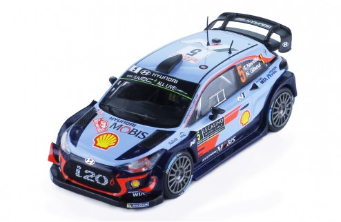 Модель 1:43 Hyundai NG i20 WRC №11 Rally Monza (Andreas Mikkelsen - Thierry Neuville)
