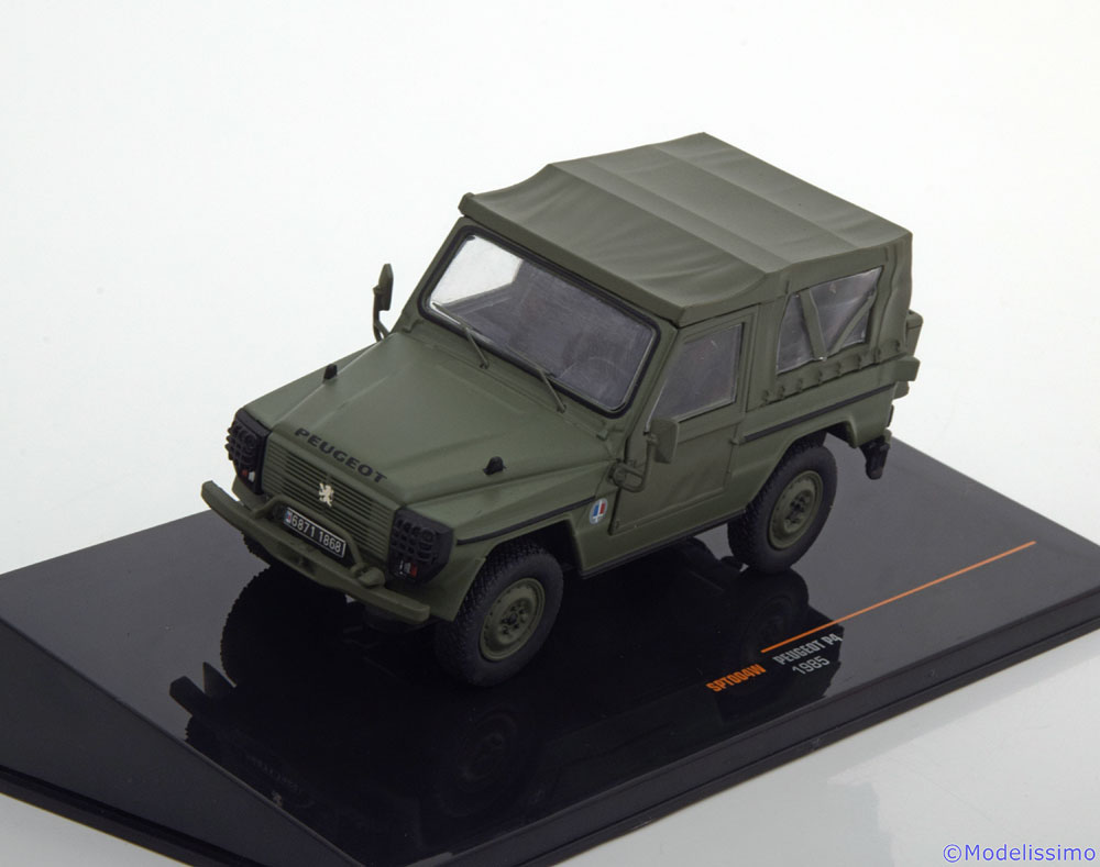 peugeot p4 4x4 military (лицензия mb-g classe) 1985 matt olive SPT004W Модель 1:43