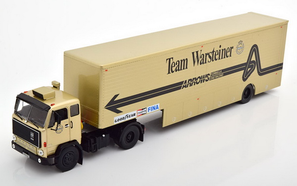 Модель 1:43 Volvo F89 «Warsteiner Arrows Team F1» Race Transporter (с п/прицепом)