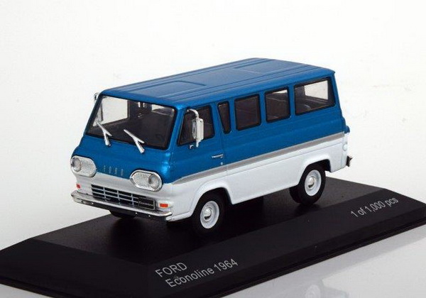 Модель 1:43 Ford Econoline микроавтобус - blue met/white (L.E.1000pcs)