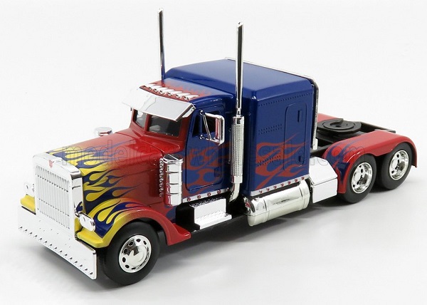 WESTERN STAR Tractor Truck (1986) - Optimus Prime Transformers, Blue Red 253115004-30446 Модель 1:24