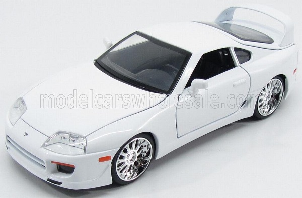 TOYOTA Brian's Supra (1995) - Paul Walker - Fast & Furious 7, White 253203046 Модель 1:24