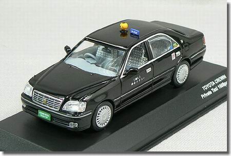 toyota crown taxi - black JC10001TX Модель 1:43