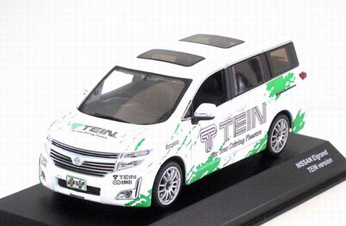 Модель 1:43 Nissan Elgrand «TEIN» - white/green