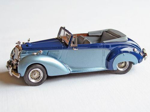 Модель 1:43 Alvis TC 21/100 Grey Lady Drophead Coupe - midnight blue/light blue met