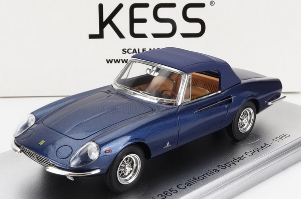Ferrari 365 California Spider Closed -1966 - Blue KE43056282 Модель 1:43