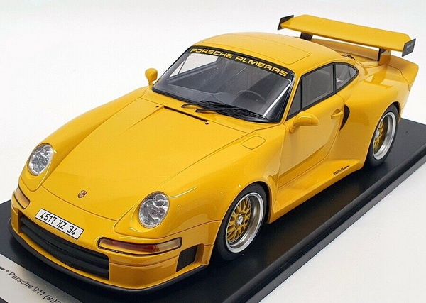 Porsche 911 993 GT1 Almeras - 2002 - Yellow KE18004b Модель 1:18