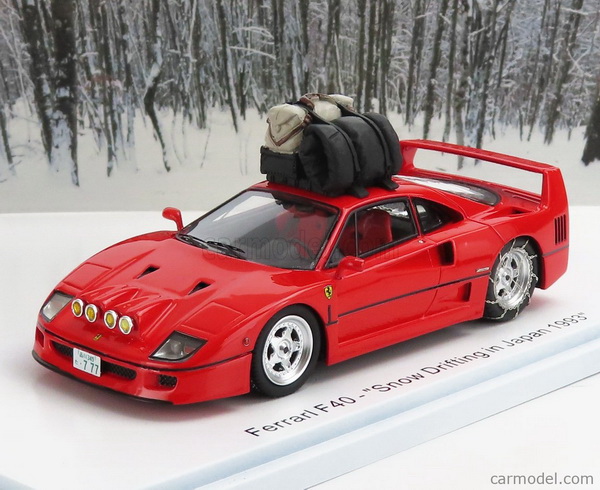 Ferrari F40 «Snow Japan Drifting» - red (L.E.400pcs) KE43056220 Модель 1:43