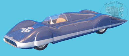 «Дзержинец» рекордно-гоночный автомобиль (И.А.Помогайбо) / «dzerzhinets» record car KHM-DZ Модель 1:43