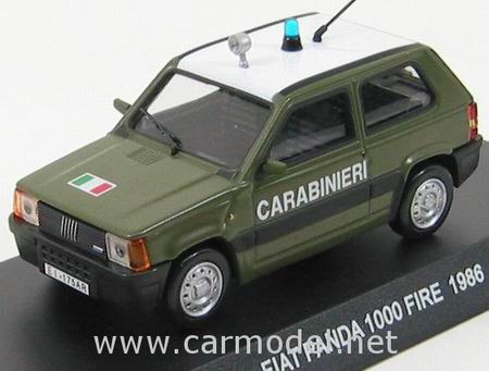 fiat panda 1000 fire «carabinieri» - military green EC006 Модель 1:43