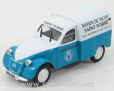 Модель 1:43 Citroen 2CV AZU Van «Bassin de Vichy Saint-Yorre» - white/blue