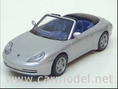 porsche 911 carrera cabrio - silver EDI037 Модель 1:43