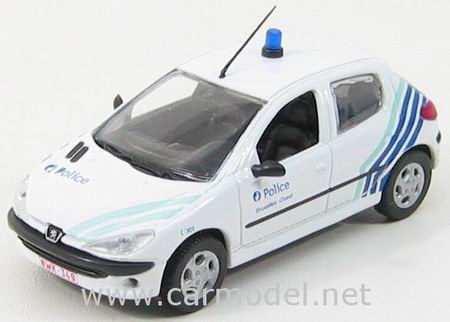 Модель 1:43 Peugeot 206 Police BRUXELLES