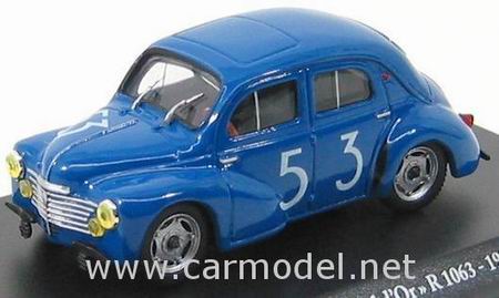 renault 4cv type r1063 №53 bol-d`or - blue G1153004 Модель 1:43