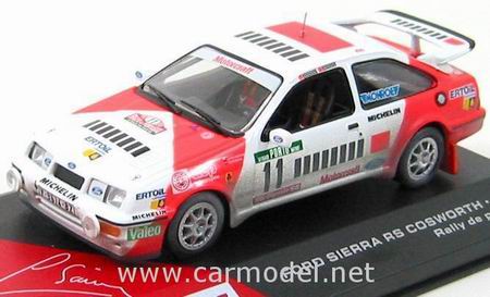 ford escort rs cosworth №11 rally portugal (carlos sainz - antonio boto) - white/orange SAINZn22 Модель 1:43