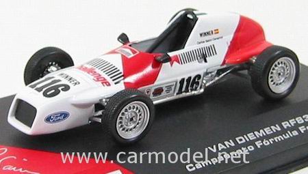 van diemen rf83 №116 campionato formula ford 1600 (carlos sainz) - white/red SAINZn37 Модель 1:43
